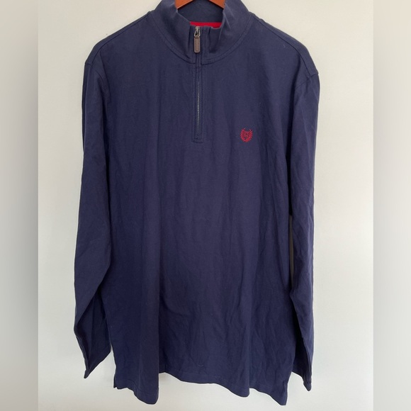 NWT Chaps big and tall Men's Navy Blue Long Sleeve Shirt XLT - Picture 2 of 5